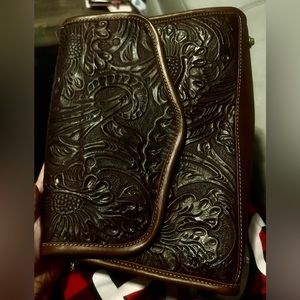 Hand Tooled Genuine Leather Western Purse